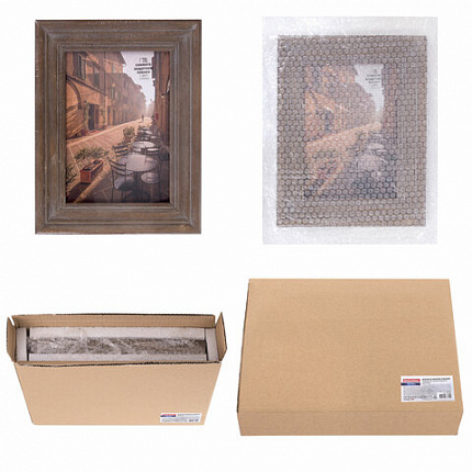 Рамка из мангового дерева BRAUBERG LOFT EL CLASICO, фото 13х18 см, акриловый экран, 19х24 см, 391286