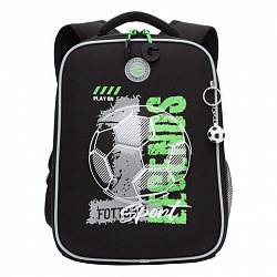 Ранец GRIZZLY анатомическая спинка, облегченный, 1 отделение, для мальчиков, "PLAY ON", 37х26х16 см, RAw-497-9/1