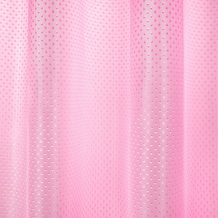 Шторка для ванной ПОЛИЭСТЕР, 180х180 см, кольца в комплекте, РОЗОВЫЙ БРИЛЛИАНТ, PRIMILA (ПРИМИЛА), 700092