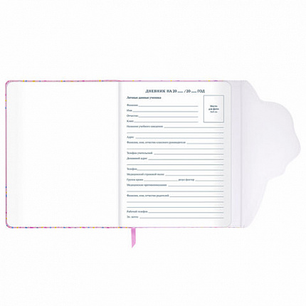 Дневник 1-11 класс 48 л., кожзам (твердая), магнитный клапан, ЮНЛАНДИЯ, "Мороженка", 106184