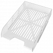 Лоток горизонтальный для бумаг BRAUBERG ECO, 330х245х65 мм, сетчатый, прозрачный, 239013