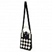Сумочка-органайзер повседневная HEIKKI KNIT (ХЕЙКИ) кросс боди, вязаная, 17х12х5 см, "Black&White", 273793