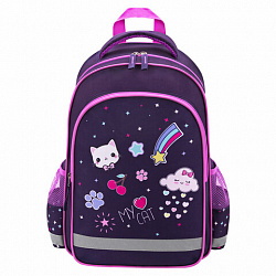 Рюкзак ПИФАГОР SCHOOL, 1 отделение, 3 кармана, "Leapfrog", 38x28х14 см, 273167