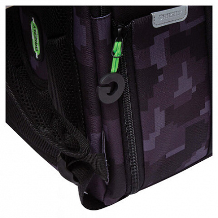 Ранец GRIZZLY анатомическая спинка, с бейджем, для мальчиков, "CUBES", 36х29х18 см, RAf-593-5/1