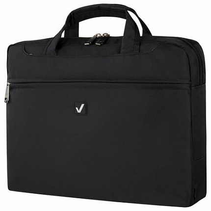 Сумка-портфель BRAUBERG с отделением для ноутбука 15,6", "Chance", 3 кармана, черная, 40х30х4 см, 240458