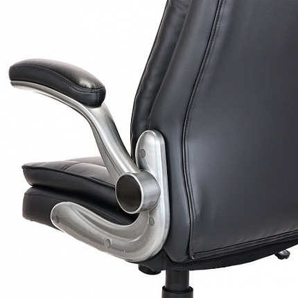 Кресло BRABIX PREMIUM "Paradigm EX-556", пружинный блок, рециклированная кожа, черное, 532976