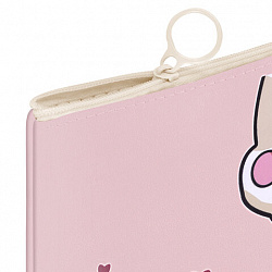 Папка для тетрадей ПИФАГОР А4, 1 отделение, ПВХ, на молнии, ассорти, "Pawesome", 32x23 см, 273829