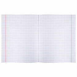 Тетрадь ЗЕЛЁНАЯ обложка 12 л., крупная клетка с полями, офсет, "ПЗБМ", 19957