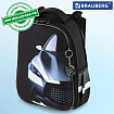 Ранец BRAUBERG PREMIUM, 2 отделения, с брелоком, "Быстрая машина", 38х29х16 см, 270600