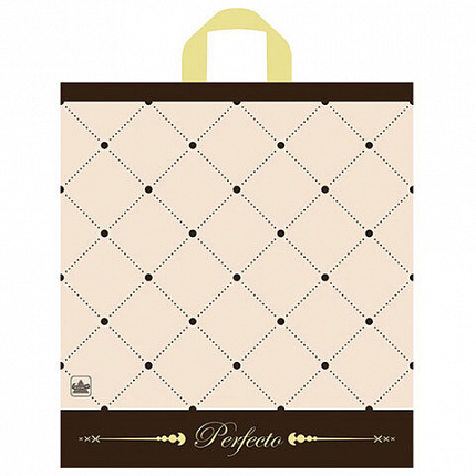 Пакет с петлевой ручкой ПВД, 42х46 см, "Перфекто Шик", 95 мкм, н00112571