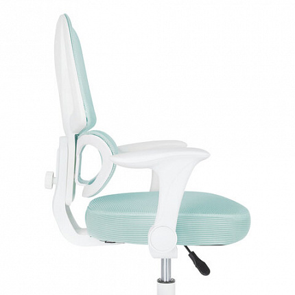 Кресло детское с поясничной поддержкой BRABIX KIDS "MG-225", сетка/ткань TW, голубое, 533317