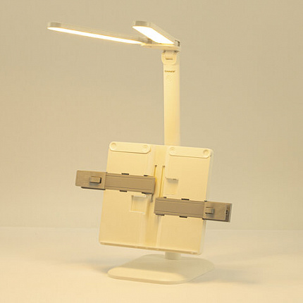 Настольная лампа / светильник беспроводная SONNEN PT-202, подставка для книг, USB, LED, 5 Вт, 3 режима, 238780