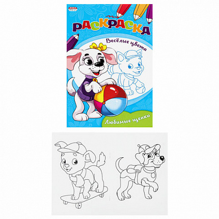 Книжка-Раскраска "ДЛЯ ДЕВОЧЕК И МАЛЬЧИКОВ", КОМПЛЕКТ 15 шт.,140х200 мм, 16 стр., ПП