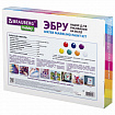 ЭБРУ набор для рисования на воде 7 цветов по 20 мл (40 картин), лоток А4, BRAUBERG HOBBY, 665354