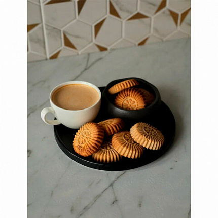 Печенье песочное DR.FINIK "Солнышко" с начинкой из финика и апельсина, БЕЗ САХАРА, 700 г