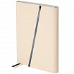 Ежедневник недатированный А5 145х213 мм BRAUBERG "Vogue", под кожу, магнитный клапан, 160 л., бежевый, 116226