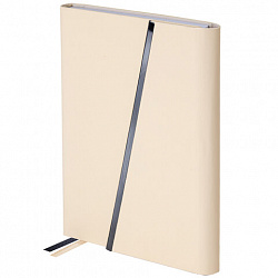 Ежедневник недатированный А5 145х213 мм BRAUBERG "Vogue", под кожу, магнитный клапан, 160 л., бежевый, 116226