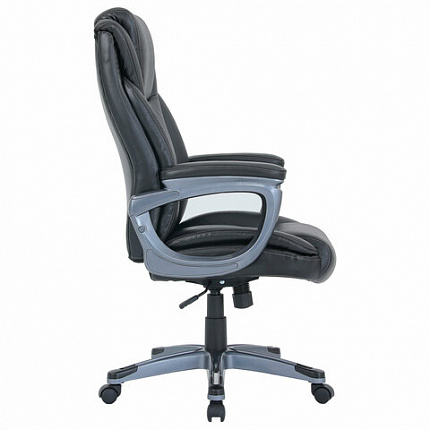 Кресло BRABIX PREMIUM "Gladiator EX-552", натуральная кожа, черное, 532939