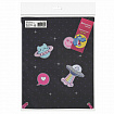 Мешок для обуви BRAUBERG PREMIUM, карман, подкладка, светоотражайка, 43х33 см, Space sweets, 272422