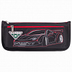 Пенал мягкий ЮНЛАНДИЯ, 2 отделения, полиэстер, "Speed car", черный, 21х6х9 см, 270273