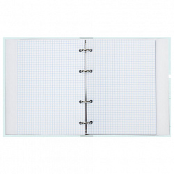 Тетрадь на кольцах А5 (175х215 мм), 120 листов, твердый картон, клетка, BRAUBERG, Discover, 404085