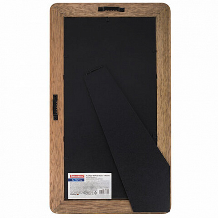 Рамка из мангового дерева BRAUBERG LOFT TRINITY, 3 фото 10х15 см, акриловый экран, 20х35,5 см, 391282