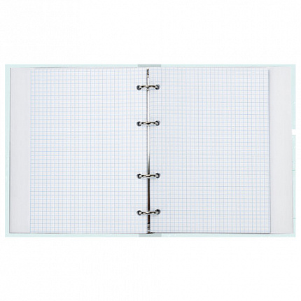 Тетрадь на кольцах А5 (165х215 мм), 120 листов, твердый картон, клетка, BRAUBERG, Discover, 404085