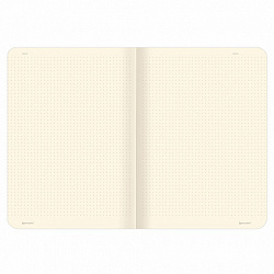 Тетрадь 40 л. в точку обложка SoftTouch, бежевая бумага 70 г/м2, сшивка, А5 (147х210 мм), БЛАЖЕНСТВО, BRAUBERG, 403800