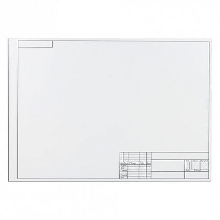 Папка для черчения БОЛЬШАЯ А3, 297х420 мм, 10 л., 160 г/м2, рамка с горизонтальным штампом, ПИФАГОР, 129228