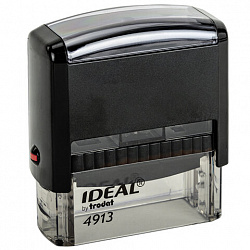 Оснастка для штампа, оттиск 58х22 мм, синий, TRODAT IDEAL 4913 P2, корпус черный, подушка, 125423
