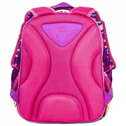 Ранец BRAUBERG QUADRO, 3 отделения, с брелком, "Charming kitten", 37х28х18 см, 270602