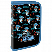 Пенал ПИФАГОР, 1 отделение, ламинированный картон, 19х11 см, "Angry shark", 272243