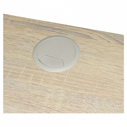 Стол на металлокаркасе BRABIX "LOFT CD-006", 1200х500х730 мм, 2 полки, цвет дуб натуральный, 641226