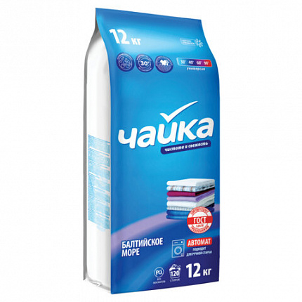 Стиральный порошок автомат универсальный 12 кг ЧАЙКА "Балтийское море", СОНЦА, Беларусь, 89842