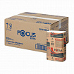 Полотенца бумажные 250 шт. FOCUS (Система H2) Eco, 1-слойные, белые, КОМПЛЕКТ 12 пачек, 24х21,5, Z-сложение, 5083814/5069958