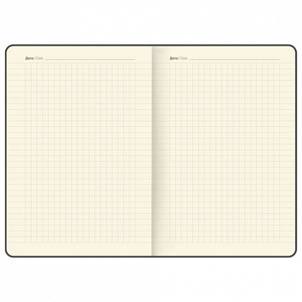 Блокнот B6 130x184мм BRAUBERG "Stellar", под кожу, 80 листов, фольга, резинка, клетка, розовый, 118654