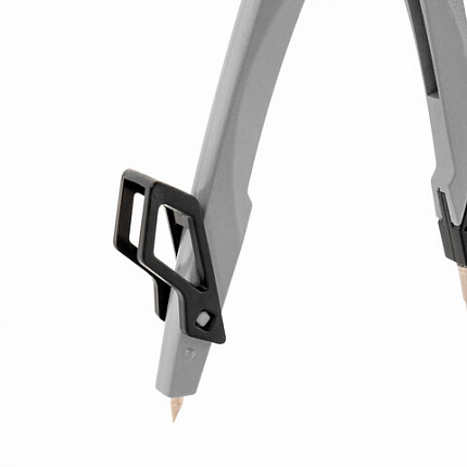 Готовальня BRAUBERG ULTRA, 4 предмета: циркуль 135 мм, запасные грифели, насадка, графитовый цвет, 210821