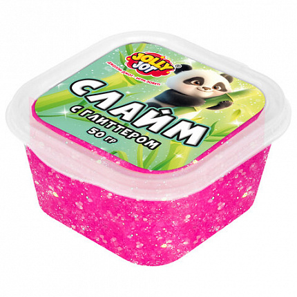 Слайм МИКС, 50 г, АССОРТИ, 8 видов, JOLLY JOT (ДЖОЛЛИ ДЖОТ), 667320