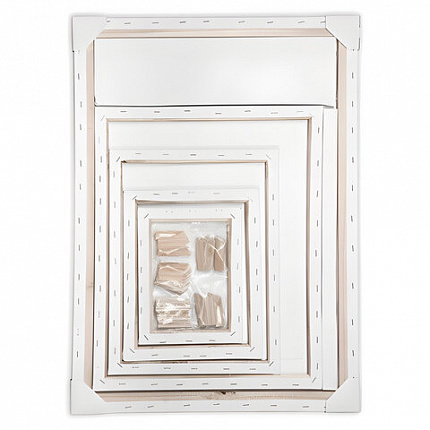 Холсты на подрамнике BRAUBERG ART CLASSIC, НАБОР 5 шт., грунтованные, 100% хлопок, среднее зерно, 190650