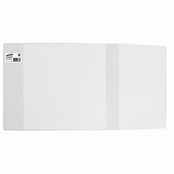 Обложка ПВХ со штрихкодом для учебников Петерсон, Моро, Гейдмана, Плешакова, СУПЕРПЛОТНАЯ, 150 мкм, 270х550 мм, прозрачная, ЮНЛАНДИЯ, 229333