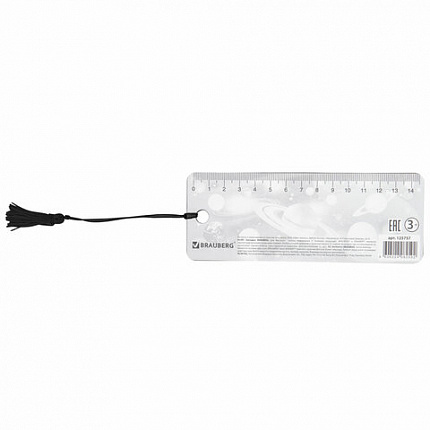 Закладка для книг 3D, BRAUBERG, объемная, "Вселенная", с декоративным шнурком-завязкой, 125757