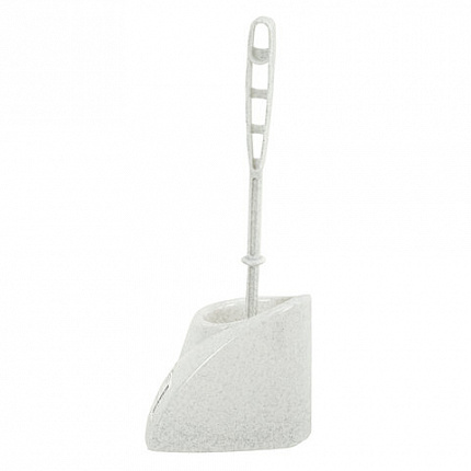 Ершик для унитаза с подставкой, угловой, "Блеск", белый мрамор, IDEA, М 5012