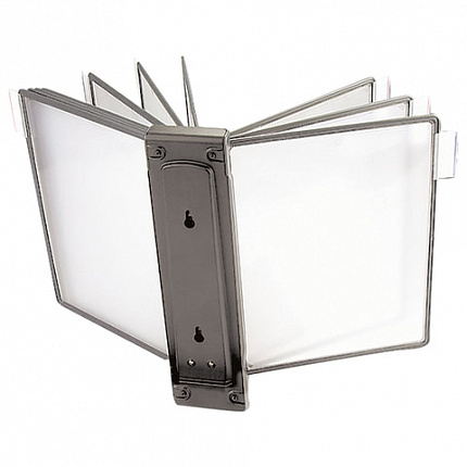 Демосистема настенная, с 10 серыми панелями А4, BRAUBERG, 231235