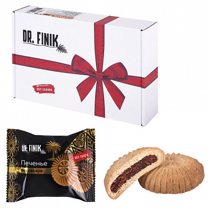 Печенье песочное DR.FINIK "Солнышко" с начинкой из финика и кураги, БЕЗ САХАРА, 700 г