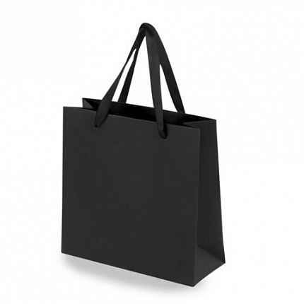 Пакет подарочный КОМПЛЕКТ 3 штуки 20х8х20см "Business Kraft", черный, крафт, ЗОЛОТАЯ СКАЗКА, 700863