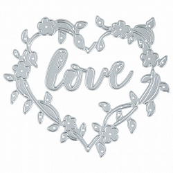 Ножи "Love в рамке" для Машинки для вырубки и тиснения ОС-5, 99х84,4 мм, ОСТРОВ СОКРОВИЩ, 663812