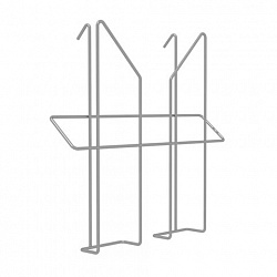 Лоток навесной для стоек ПАРУС, А4, 220х225х50 мм, проволочный, хром, 290445