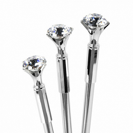 Ручка фигурная шариковая ЮНЛАНДИЯ "Кристалл", корпус ассорти, СИНЯЯ, пишущий узел 0,7 мм, 143788