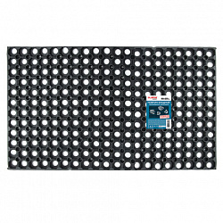 Коврик входной резиновый грязесборный ячеистый, 80х120 см, толщина 16 мм, LAIMA EXPERT, 607812
