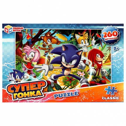 Пазл картонный для детей, лицензия АССОРТИ, УМНЫЕ ИГРЫ